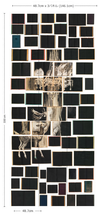 BIBLIOTECA WALLPAPER BY EKATERINA PANIKANOVA / EKA-05 【3パネル1セット】