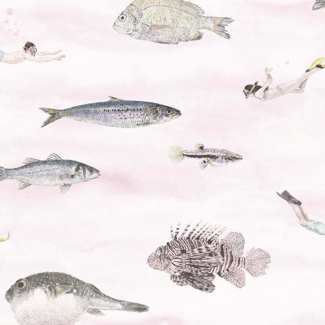 Sian Zeng / Fish Wallpaper / Pink FISHP