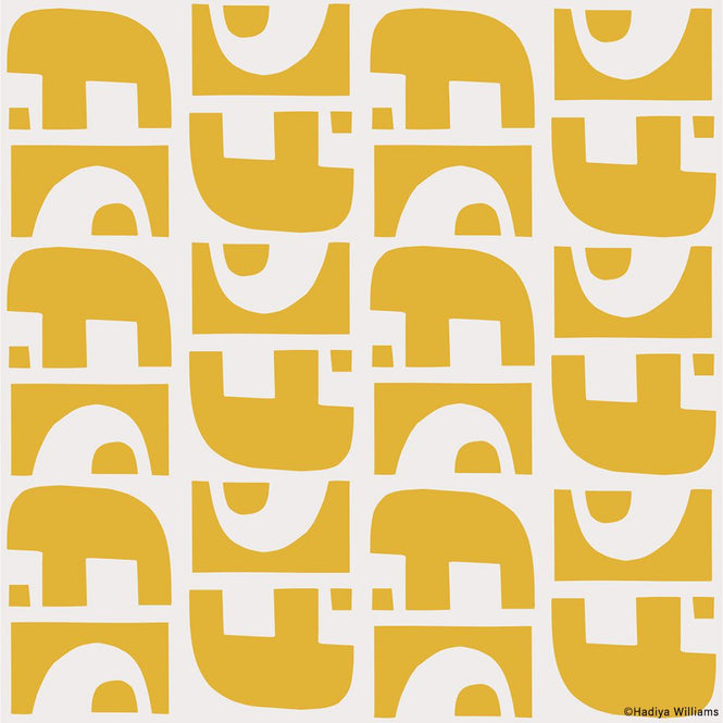 はがせる シール 壁紙【Hatte me! Square】Black Pepper Paperie / GROUND HBPP4-02(6枚セット)