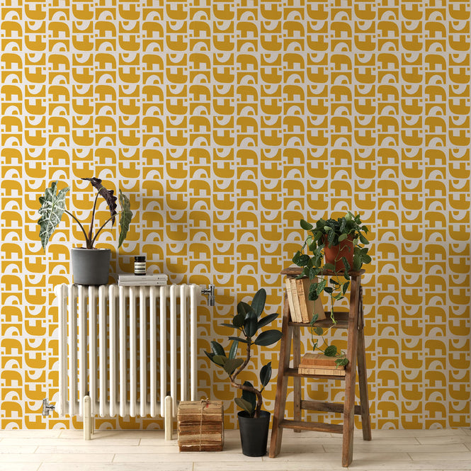 はがせる シール 壁紙【Hatte me! Square】Black Pepper Paperie / GROUND HBPP4-02(6枚セット)