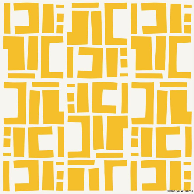 はがせる シール 壁紙【Hatte me! Square】Black Pepper Paperie / CONSTRUCT HBPP8-02(6枚セット)