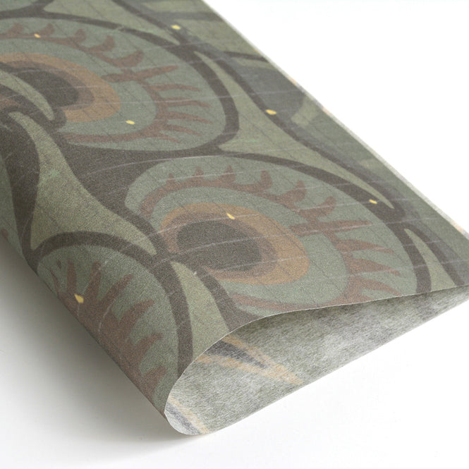 はがせる 壁紙 【Hattan Pattern】NLXL Paon Vert フルセット(24枚セット)