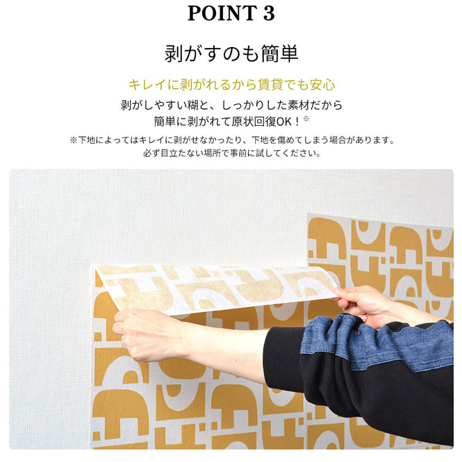 はがせる 壁紙 【Hattan Pattern】Black Pepper Paperie / KIN HBPP3-03(6枚セット)