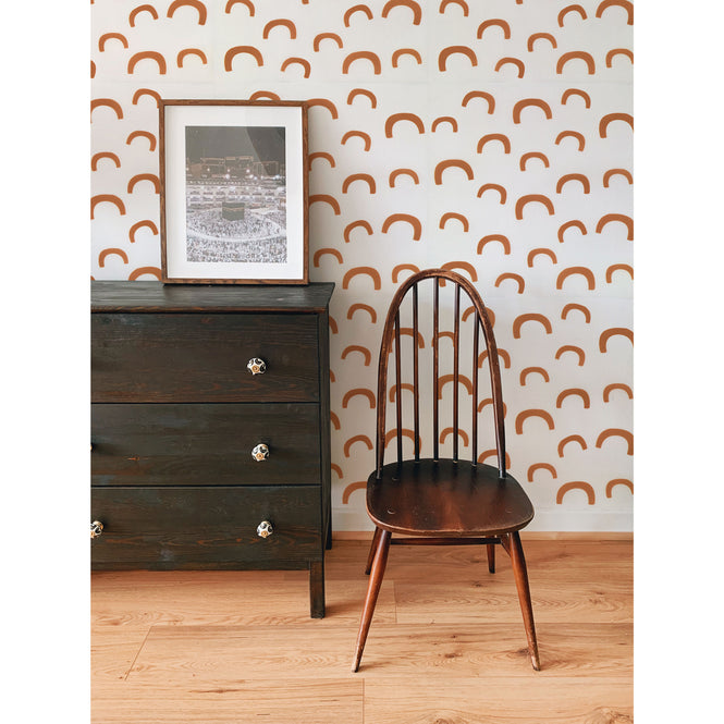 はがせる 壁紙 【Hattan Pattern】Black Pepper Paperie / KIN HBPP3-04(6枚セット)