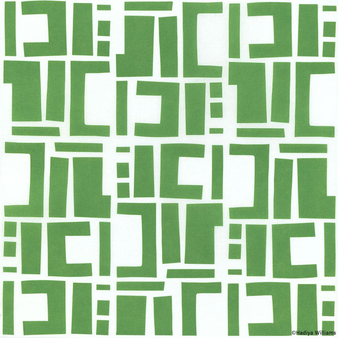 はがせる 壁紙 【Hattan Pattern】Black Pepper Paperie / CONSTRUCT HBPP8-01(6枚セット)