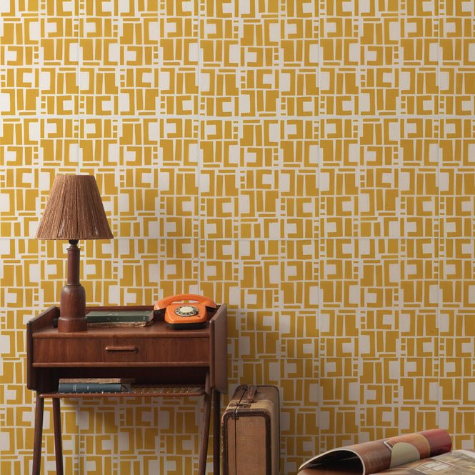 はがせる 壁紙 【Hattan Pattern】Black Pepper Paperie / CONSTRUCT HBPP8-02(6枚セット)