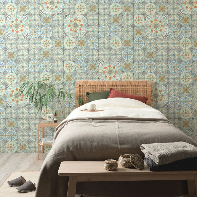 はがせる 壁紙 【Hattan Pattern】Louise Body / Mixed Folk HLBY-01(6枚セット)