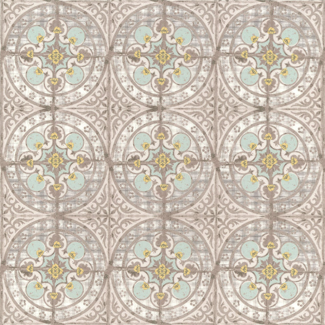 はがせる 壁紙 【Hattan Pattern】Louise Body / Buttercup Blue HLBY-03(6枚セット)