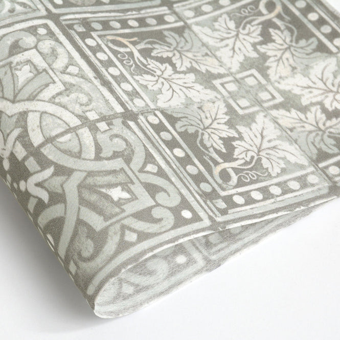 はがせる 壁紙 【Hattan Pattern】Louise Body / Patchwork Grey HLBY-10(6枚セット)