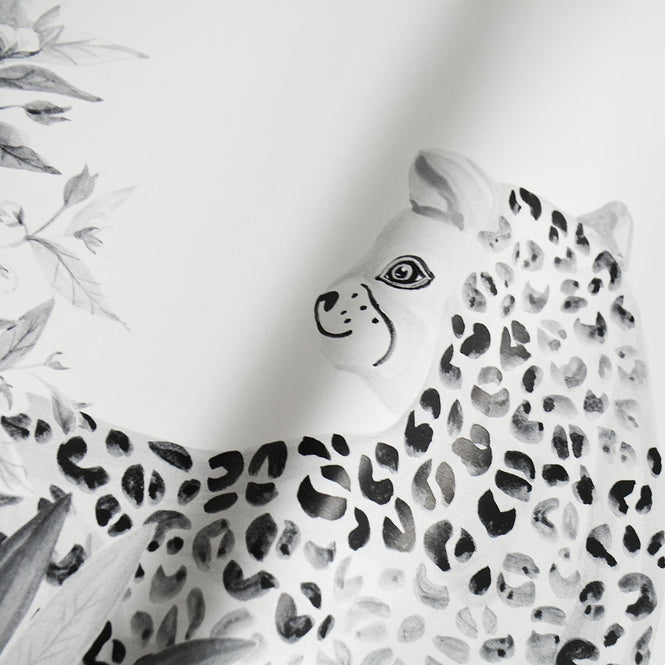 Sian Zeng / Jungle Mural Wallpaper / Grey JungleG01 【3パネル1セット】