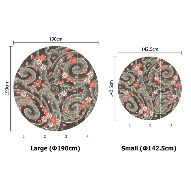 NLXL SAKURA FUBUKI WALLPAPER BY KENSHO II / KSO-03S (Φ142.5cm)