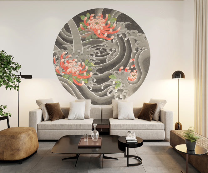 NLXL KIKU SUI WALLPAPER BY KENSHO II / KSO-04 (Φ190cm)