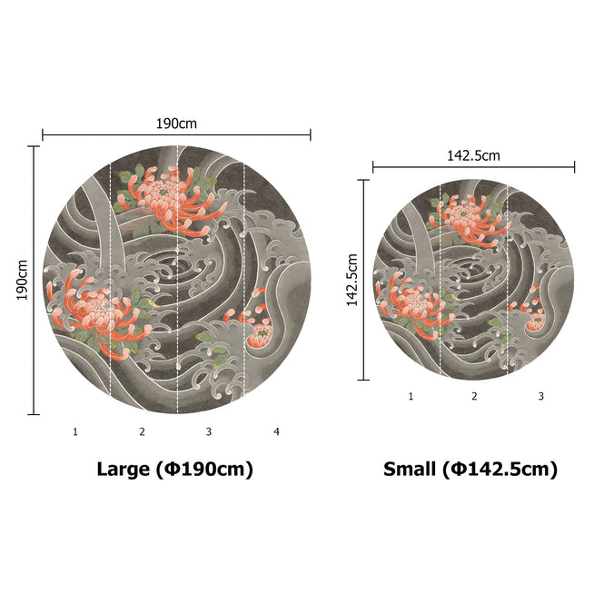 NLXL KIKU SUI WALLPAPER BY KENSHO II / KSO-04S (Φ142.5cm)