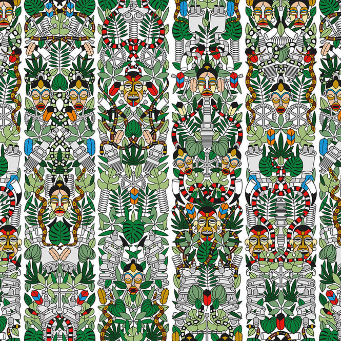 【切売m単位】Archives Wallpaper by Studio Job / L'Afrique (JOB-05)