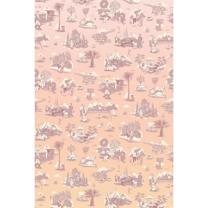 Flavor Paper / LOS ANGELES TOILE / Malibu on Pre-Pasted Paper