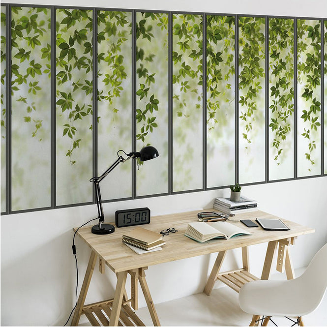 KOZIEL / Papier peint panoramique petite verriere et vigne vierge LPV020