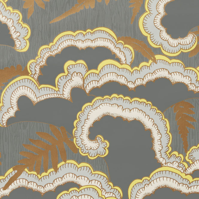 Makelike /  Lush Wallpaper Dark Grey