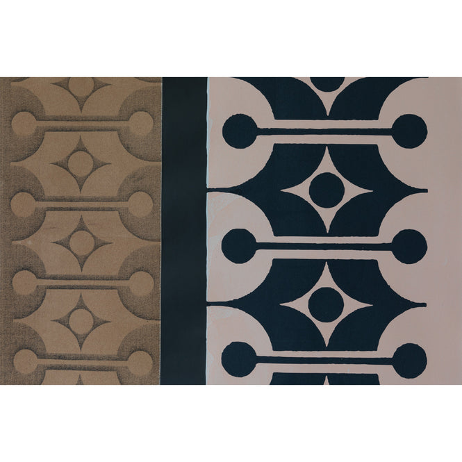 Deborah Bowness / HEIRLOOM / Mark 14 wallpaper Autumn brown & Candy pink