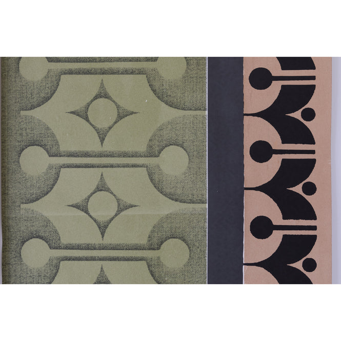Deborah Bowness / HEIRLOOM / Mark 16 wallpaper Lakeland green & Autumn brown
