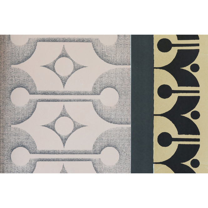 Deborah Bowness / HEIRLOOM / Mark 16 wallpaper Candy pink & Coffee brown