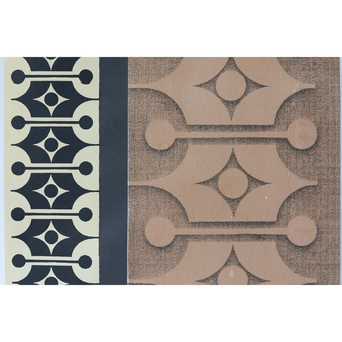 Deborah Bowness / HEIRLOOM / Mark 18 wallpaper Autumn brown & Sunshine yellow