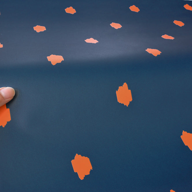 はがせる シール壁紙 wallshoppe / Medina Dot-Indigo