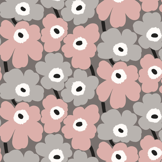 はがせる シール 壁紙 marimekko × NU WALLPAPER / Pink Pieni Unikko  / MKS4491