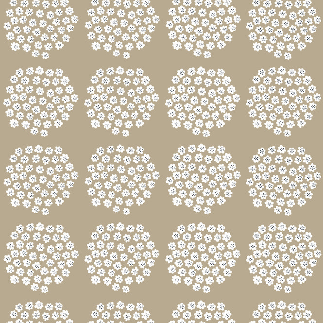 【予約受付】はがせる シール 壁紙 marimekko × NU WALLPAPER / Beige Puketti  / MKS4497