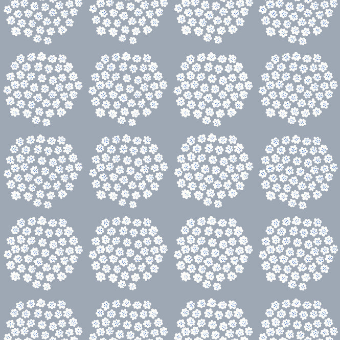 【予約受付】はがせる シール 壁紙 marimekko × NU WALLPAPER / Blue Puketti  / MKS4499