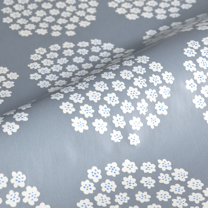 はがせる シール 壁紙 marimekko × NU WALLPAPER / Blue Puketti  / MKS4499