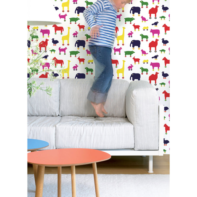 はがせる シール 壁紙 marimekko × NU WALLPAPER / Multi Rulla  / MKS4502