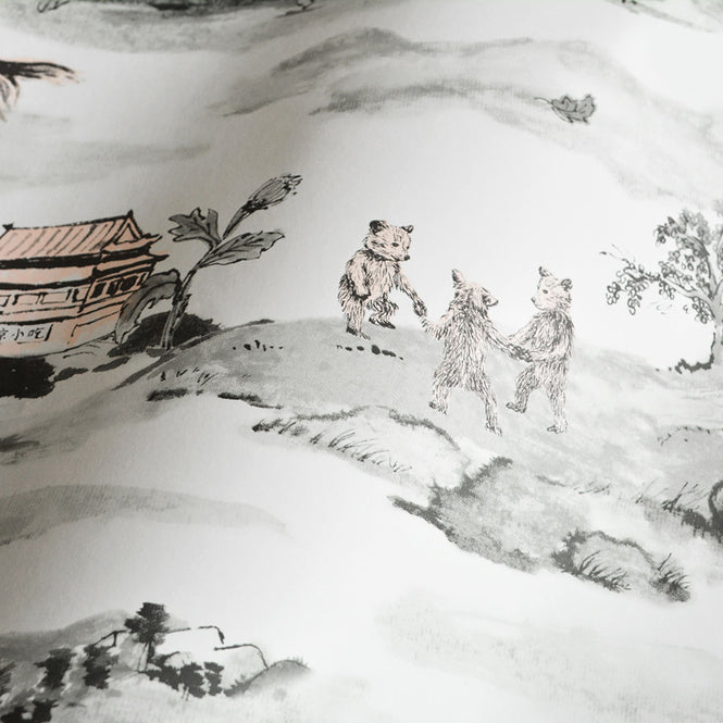 Sian Zeng / Mountains Wallpaper / Grey Pink MGP02