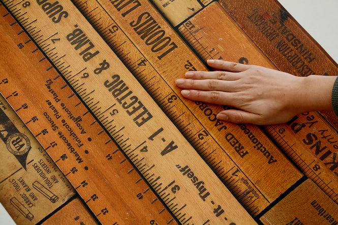 NLXL LAB / PRINTED RULERS WALLPAPER BY MR & MRS VINTAGE / Small MRV-05