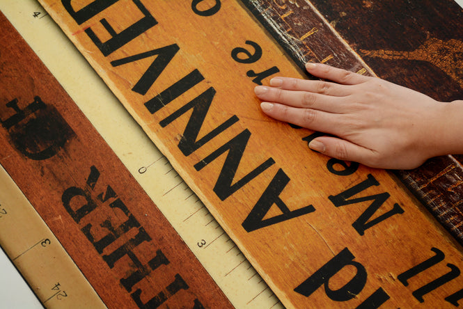 NLXL LAB / PRINTED RULERS WALLPAPER BY MR & MRS VINTAGE / Large  MRV-06