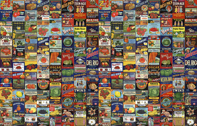 NLXL LAB / CRATE LABELS / MR & MRS VINTAGE / MRV-08 (Fruit & Vegetables)