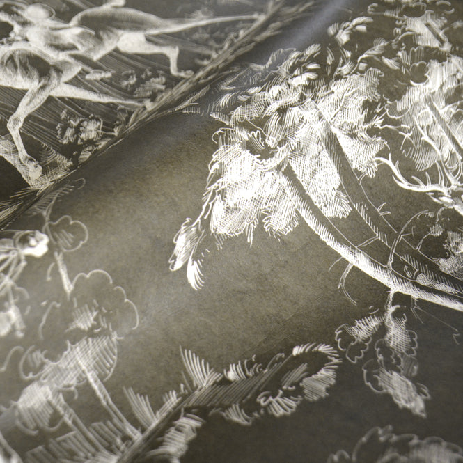 NLXL / LA CHASSE WALLPAPER MARRON / MR & MRS VINTAGE / MRV-56M