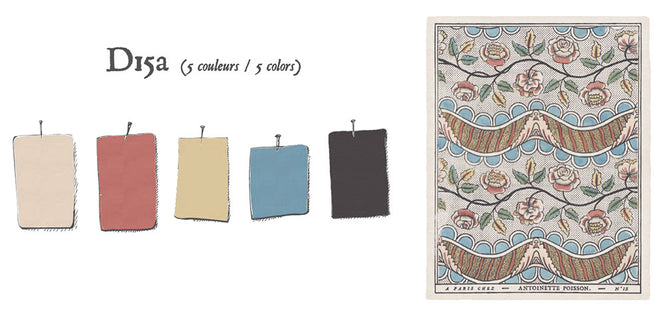 Antoinette Poisson / Garlands and festoons D15a【5シートセット】