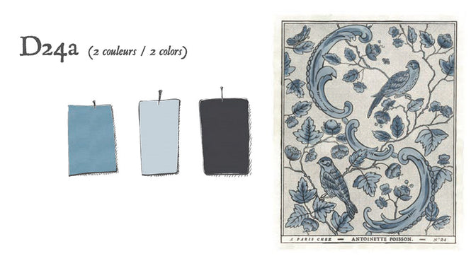 Antoinette Poisson / Oiseaux et feuillage D24a【5シートセット】