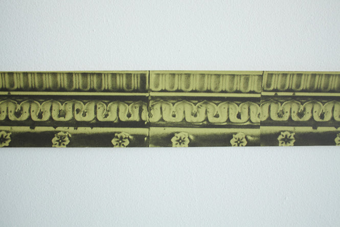 Deborah Bowness / The Standard Collection / New Cross Tiles Border / narrow green