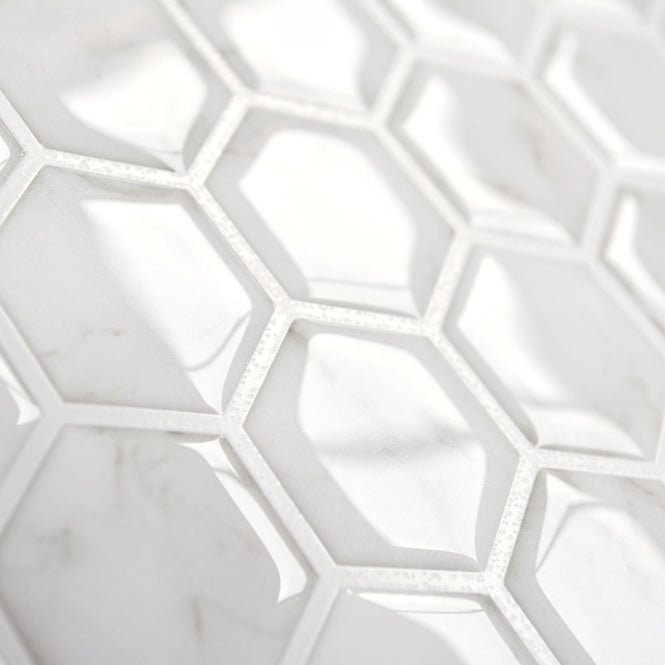 BACKSPLASH タイルシート / HEXAGON MARBLE / NH2359