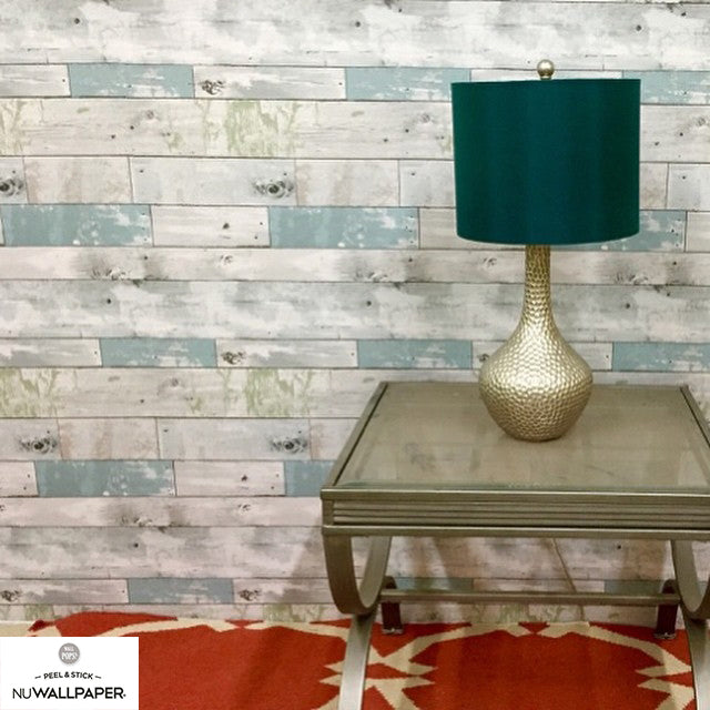 はがせる シール 壁紙 NU WALLPAPER / Beachwood Peel And Stick Wallpaper / NU1647(NU3126)