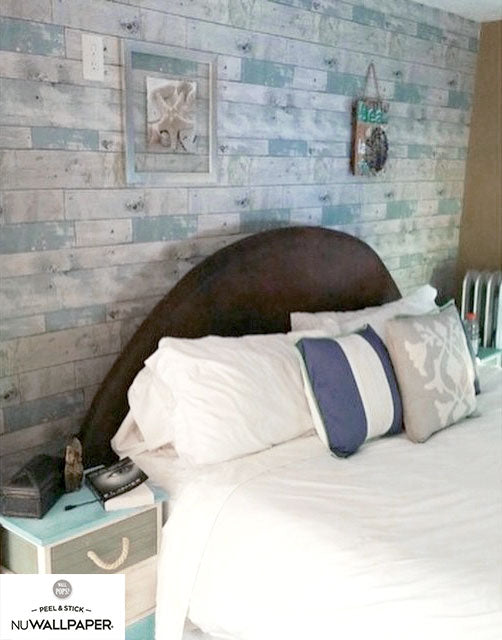 【予約受付】はがせる シール 壁紙 NU WALLPAPER / Beachwood Peel And Stick Wallpaper / NU1647(NU3126)