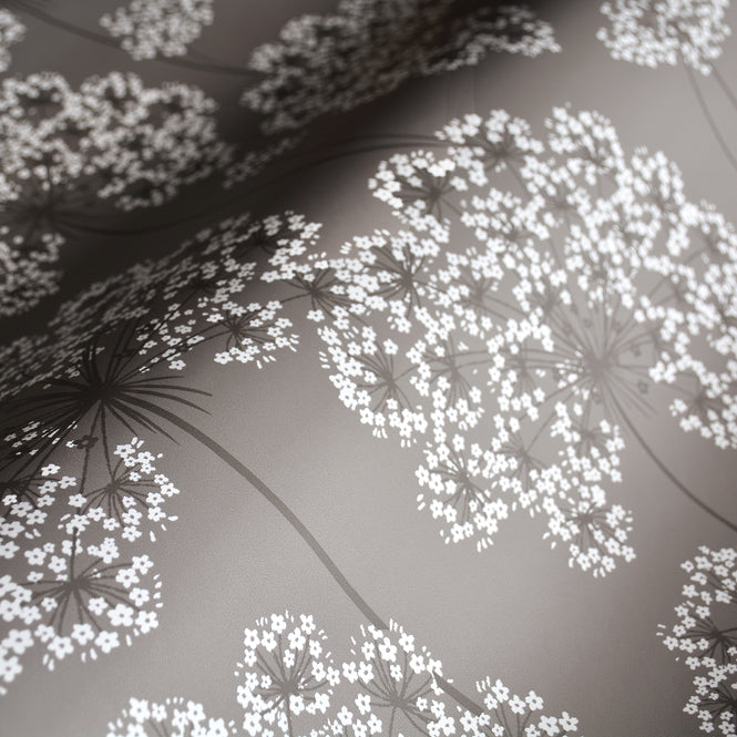 はがせる シール 壁紙 NU WALLPAPER / Angelica Grey Peel And Stick Wallpaper / NU1693