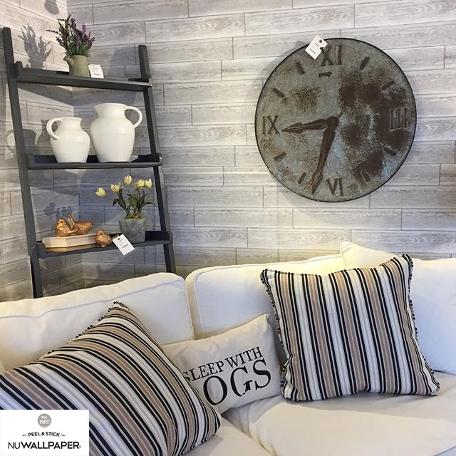 【予約受付】はがせる シール 壁紙 NU WALLPAPER / Serene Cream Peel and Stick Wallpaper / NU1930