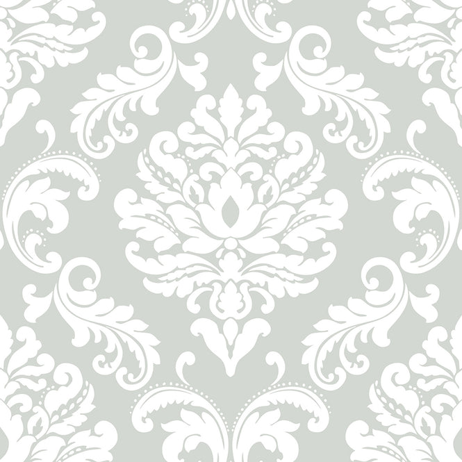 【予約受付】はがせる シール 壁紙 NU WALLPAPER / Ariel Grey Peel and Stick Wallpaper / NUS1935