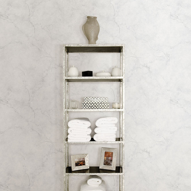 はがせる シール 壁紙 NU WALLPAPER / Carrara Marble Peel and Stick Wallpaper / NU2090