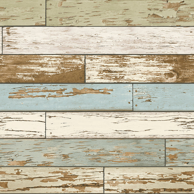 はがせる シール 壁紙 NU WALLPAPER / Old Salem Vintage Wood Peel and Stick Wallpaper / NU2188