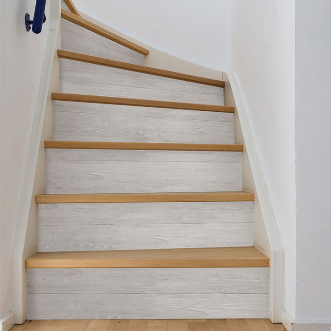 はがせる シール 壁紙 NU WALLPAPER / GREY WOOD PLANK Peel And Stick Wallpaper / NU2397(NUS2397)