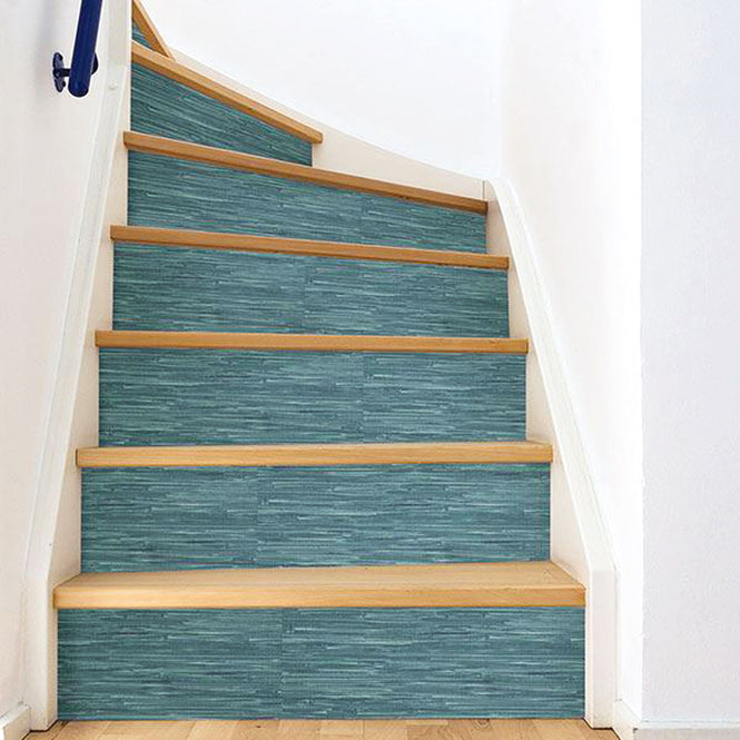 【予約受付】はがせる シール 壁紙 NU WALLPAPER / Navy Grassweave Peel And Stick Wallpaper / NU2874