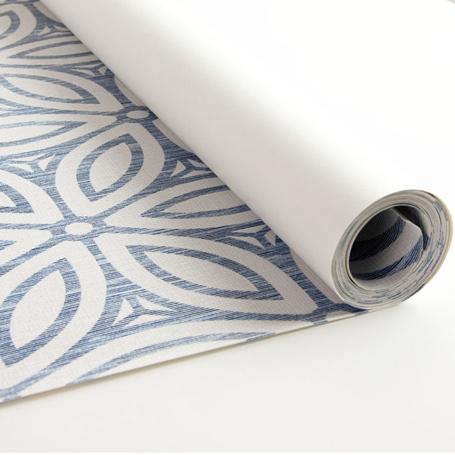 はがせる シール 壁紙 NU WALLPAPER / Blue Hepatica Petal String Peel and Stick Wallpaper / NUS3958